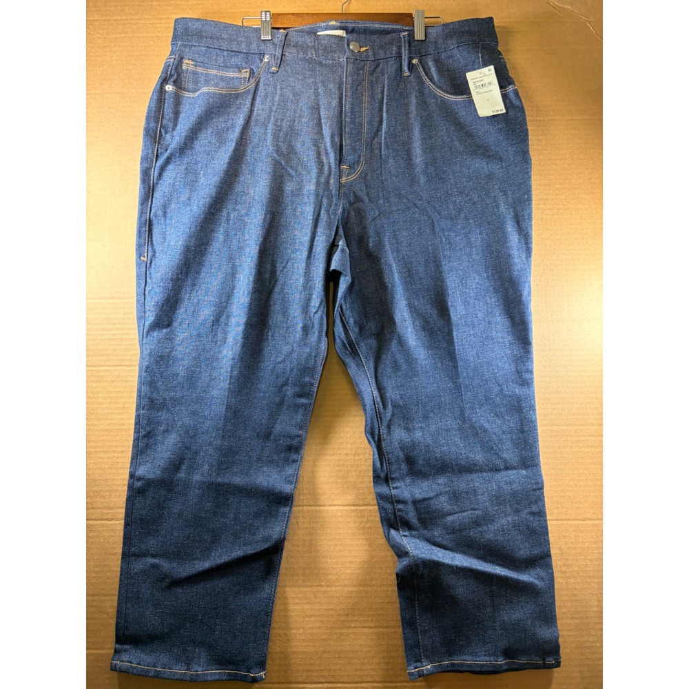 Good American Jeans Womens 28 Blue Straight Leg High Rise Stretch Calik (42) NWT